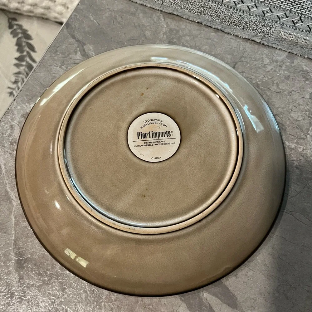 Pier 1 Imports Stoneware Plate Set(4)